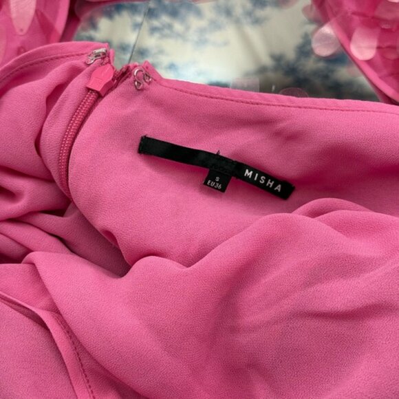 🆕 MISHA COLLECTION 🧿 NWOT The Sapphire Sequins Mini Dress, Fuschia Sz S - US 4 - Picture 16 of 16